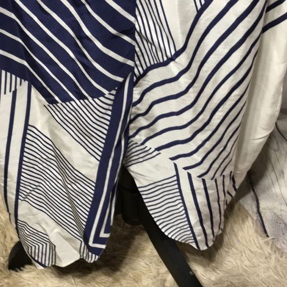 MYNE| Blue & White Casual Dress Sz 2 with … - Picture 9 of 16